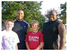 Matt's friends and family